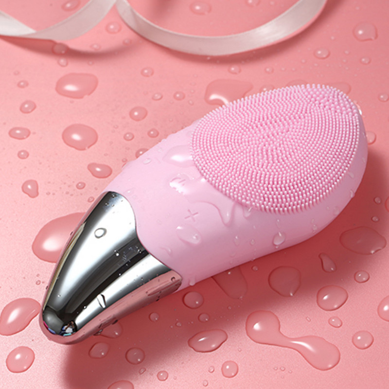 Mango Shape arcmasszázs tisztító vízálló szilikon Sonic Deep Pore Electic arctisztító kefe Arclemosó Bőrápoló