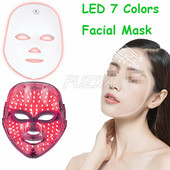 Personal Skincare 7 spalvų LED veido kaukė Fotonų terapija Anti-acne raukšlių šalinimas Odos atjauninimas Veido odos priežiūros priemonės