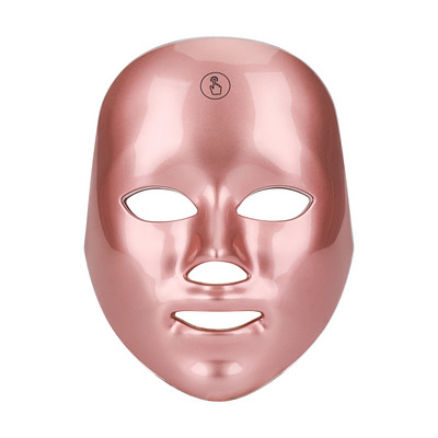 Mască de față cu LED-uri cu infraroșu roșu în 3 culori profesionale pentru terapie facială cu 7 LED-uri