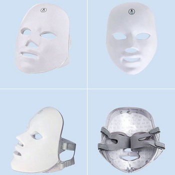 USB Charge 7 Colors Led Mask Face Surgical Spa Facial Led Photon Mask for Face Care Θεραπεία ομορφιάς ακμής Θεραπεία με κόκκινο φως