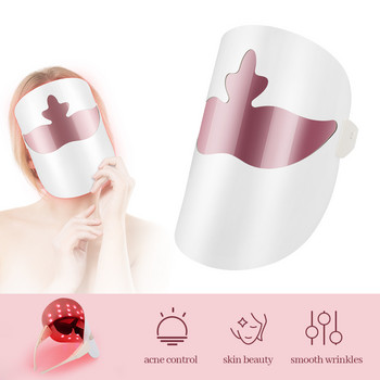 3 цвята LED светлинна терапия маска за лице Фотон инструмент против стареене против акне премахване на бръчки стягане на кожата Beatuy SPA лечение