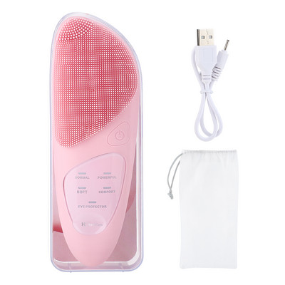 5 az 1-ben Arcmasszírozó Szilikon Arctisztító Arckefe Elektromos Hot Compress Szemmasszírozó USB töltő Arctisztító Kefék