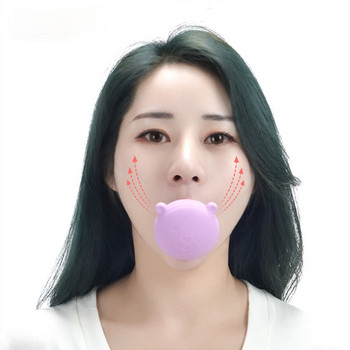 Нов инструмент за отслабване на лицето Лифтинг на лицето Упражнение за стягане на кожата V-образен инструмент Силиконов преносим инструмент за упражнения против бръчки в устата
