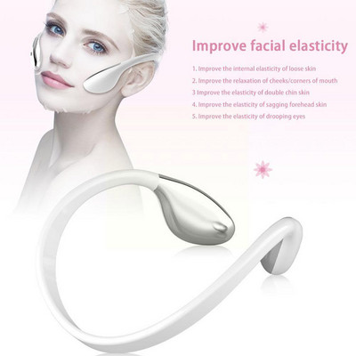 Face Slimmer Micro Current V Face Massager Electric Instrument V Интелигентен EMS Face Beauty Lift Compact T1A9