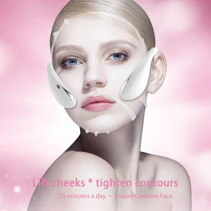 Face Slimmer Micro Current V Arcmasszírozó Elektromos Műszer V Intelligens EMS Face Beauty Lift Compact T1A9