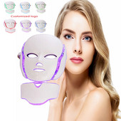 IDEAREDLIGHT 7 Colors Világos Led Arcmaszk Piros Fényterápiás Beauty Device Nyak Bőrfiatalító Bőrápoló Akne elleni
