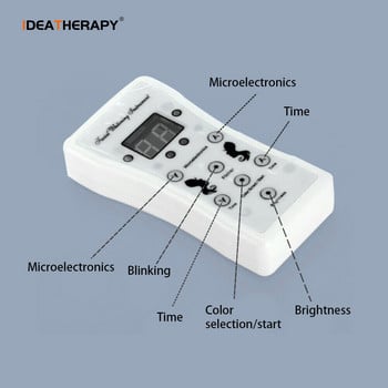 IDEAREDLIGHT 7 цвята LED маска за лице с червена светлина Терапевтичен уред за красота с подмладяване на кожата на врата Грижа за кожата против акне