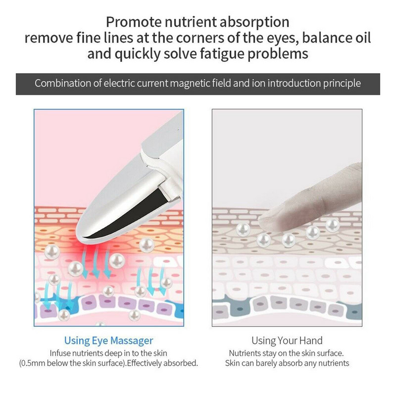 5 modele de îndepărtare a pungilor pentru ochi Dispozitiv de înfrumusețare a ochilor pentru îndepărtarea cercurilor întunecate Masaj cu încălzire Anti-rid Vibrații electrice Masaj cald pentru ochi