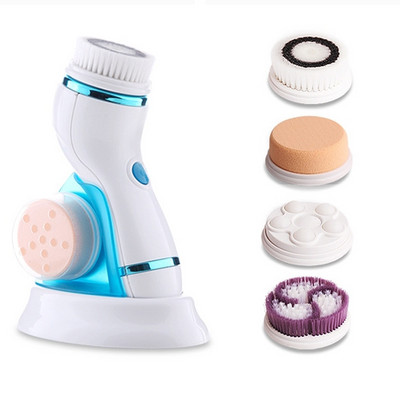 4 в 1 Електрически почистващ препарат за лице Wash Машина за почистване на лице Skin Pore Body Cleansing Massage Mini Beauty Massager Brush