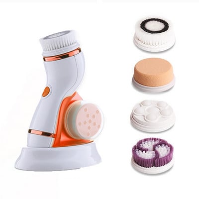 4 az 1-ben elektromos arctisztító mosó Arctisztító gép Bőrpórusok Testtisztító Masszázs Mini Beauty Masszírozó Kefe
