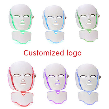 IDEATHERAPY Dropshipping LED red Light Therapy Face 7 Colors Mask LED Photon Facial Mask за красота на шията и лицето