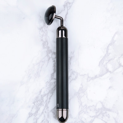 Nefrito ritininis veido masažuoklis elektrinis rožinio kvarco vibracinis grožio baras Veido masažas, liekninantis, senėjimą stabdantis raukšlių odos priežiūros įrankis