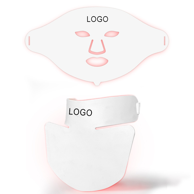 2022 LED-es arcmaszk nyaki bőrápolóval 7 színű arcmaszk kezelés Beauty Anti Acne Therapy Whitening Spa Mask Machine