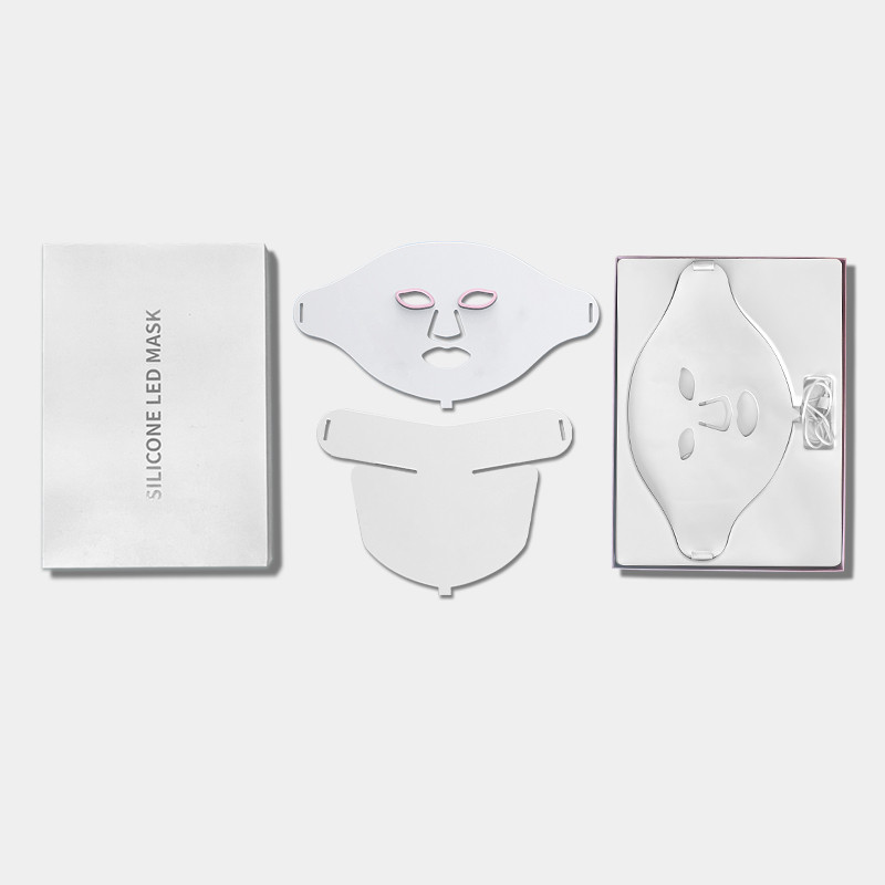 2022 LED-es arcmaszk nyaki bőrápolóval 7 színű arcmaszk kezelés Beauty Anti Acne Therapy Whitening Spa Mask Machine