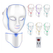 Mască facială cu LED, 7 culori, Mască electrică pentru masaj facial, terapie cu mașină, întinerire cu fotoni, albirea feței, mască anti acnee, îngrijirea pielii