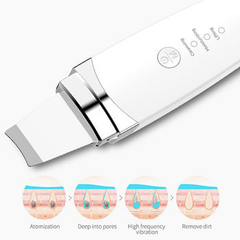 Ultrasonic Skin Scrubber Facial Spatula Remover Deep Face Cleaning Machine Lift Machine Peeling Shovel Pore Cleaner