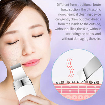 Ultrasonic Skin Scrubber Facial Spatula Remover Deep Face Cleaning Machine Lift Machine Peeling Shovel Pore Cleaner