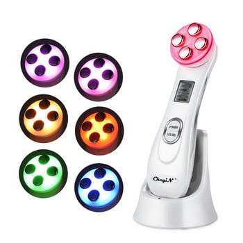 CkeyiN Ултразвуков скрубер за кожа Шпатула за лице Deap Cleaning Skin Peeling Face Cleaner RF EMS LED Beauty Device Mini Nano mister