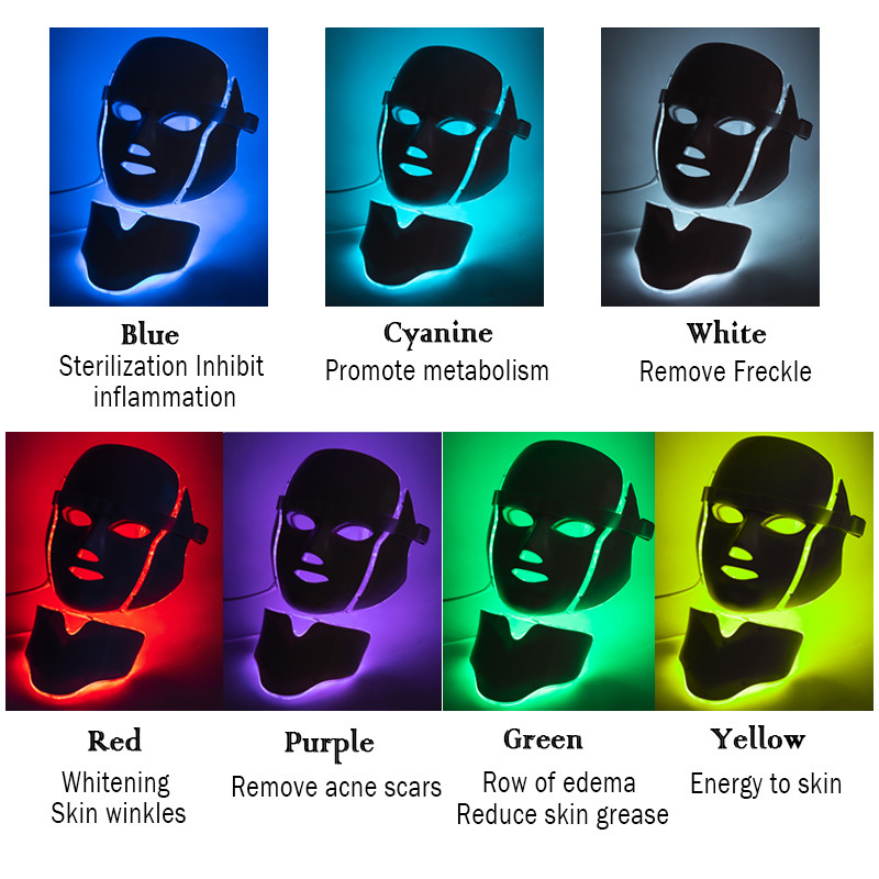 Elektromos fotonterápiás maszk LED arcmaszk LED maszk LED arc fényterápiás bőrfeszesítő fiatalító bőrápoló készülék HOT
