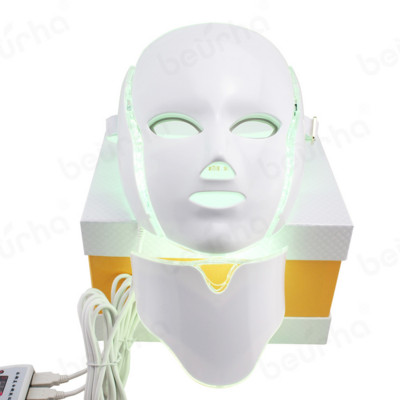 7 цвята Led Facial Mask Face Mask Machine Маска против акне Neck Beauty Anti Aging Led Light Therapy Machine Продукти за грижа за кожата