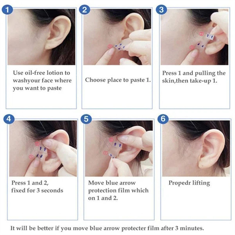 Nevidljiva traka za podizanje lica Vodootporna V ljepljiva traka za lice Traka za podizanje lica Škotski alati za podizanje lica Flaster protiv bora za podizanje lica