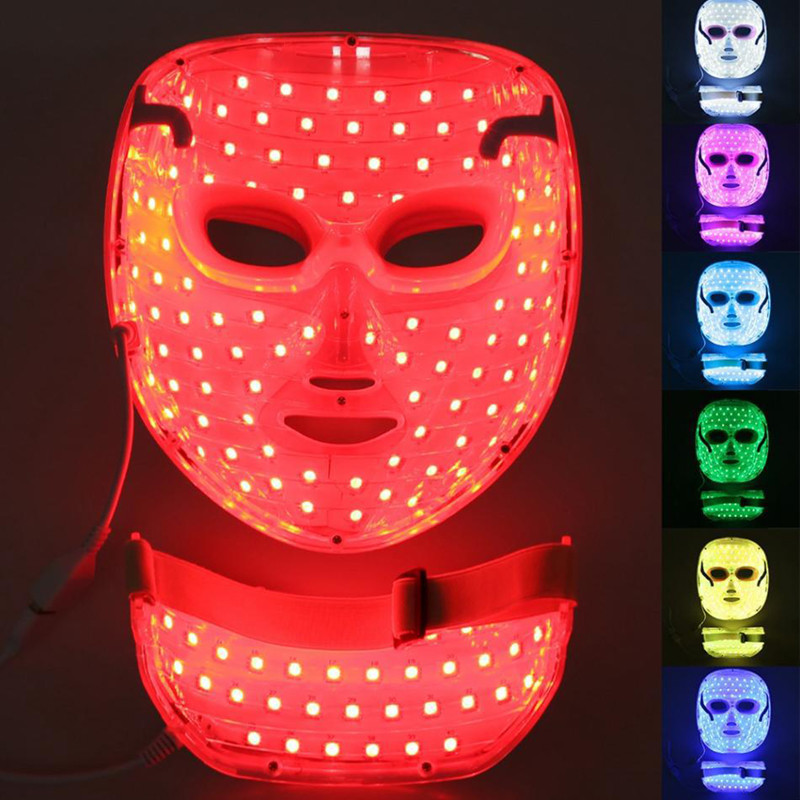 Masszírozó arcra Led maszk Bőrfiatalítás Arc Rádiófrekvenciás Koreai Fotonterápia Arcmaszk ápolás Bőrápolás Arcfény