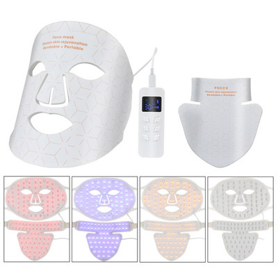 Új érkezés Red Led Light Therapy Infravörös Rugalmas Puha Maszk Szilikon 4 Színes Led Therapy Anti Aging Advanced Photon Mask
