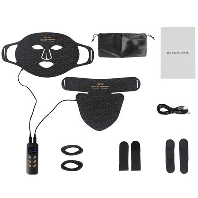 Új érkezés Red Led Light Therapy Infravörös Rugalmas Puha Maszk Szilikon 4 Színes Led Therapy Anti Aging Advanced Photon Mask