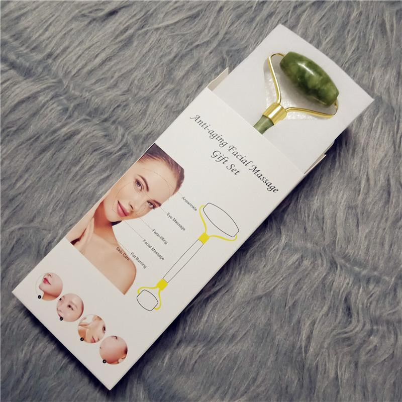 Veido pakėlimo masažuoklis Crystal Roller Veido masažas Atpalaiduojantis Jade Roller Stone Natūralus Rožinis Kvarcas Grožis Odos Priemonė Merginai Dovana