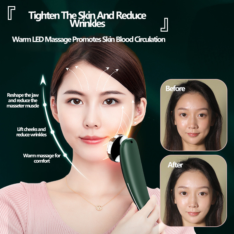 Ultrahangos bőrradír készlet vibrációs arc spatula mitesszer eltávolító EMS LED arcmasszírozó kavitációs peeling arc lifting