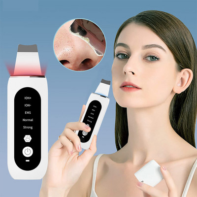 Ultrasonic Skin Scrubber Peeling Blackhead Remover Face Lifting Deep Face Cleaning Ion Ance Pore Cleaner Facial Shovel Cleaner