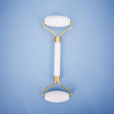 Naujas balto nefrito akmens masažo natūralaus kvarco grandiklis Jade volelis Gua sha rinkinys baltas veidą pakeliantis veido masažuoklis nugarai