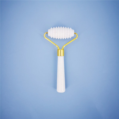 Naujas balto nefrito akmens masažo natūralaus kvarco grandiklis Jade volelis Gua sha rinkinys baltas veidą pakeliantis veido masažuoklis nugarai