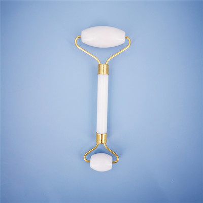 Naujas balto nefrito akmens masažo natūralaus kvarco grandiklis Jade volelis Gua sha rinkinys baltas veidą pakeliantis veido masažuoklis nugarai