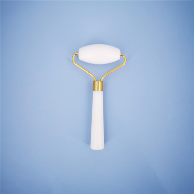 Naujas balto nefrito akmens masažo natūralaus kvarco grandiklis Jade volelis Gua sha rinkinys baltas veidą pakeliantis veido masažuoklis nugarai