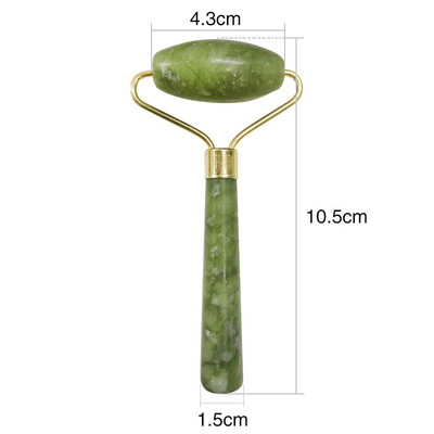 Natūralus ritininis masažuoklis veidui Gua sha Jade ritininis masažas grandiklis Veido guašas liekninantis kūno odos priežiūra pakeliantis guašos įrankiai