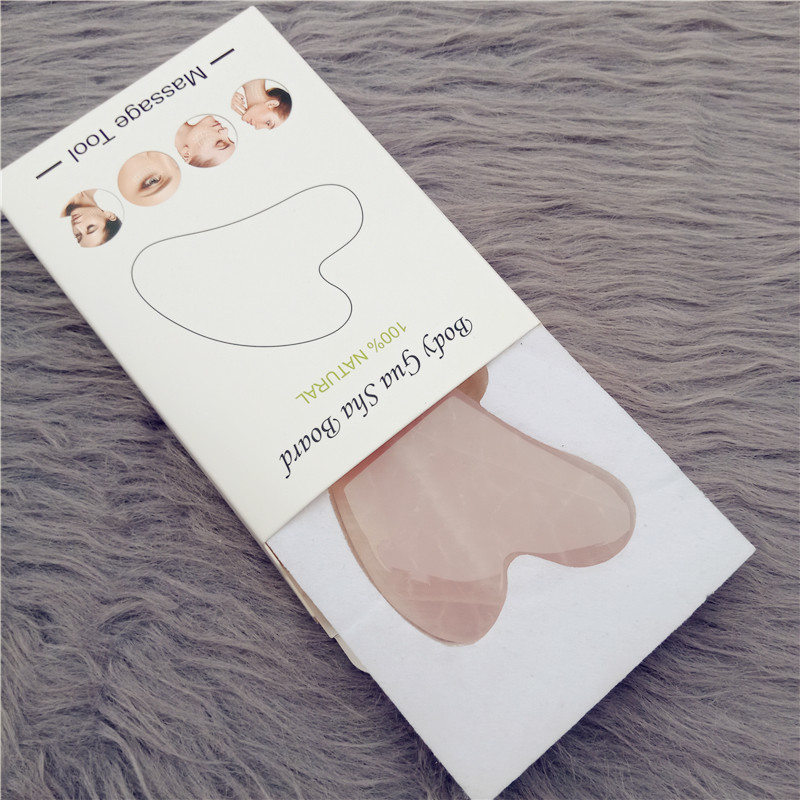 visokokvalitetni valjkasti masažer od kvarcnog žada za lice, tijelo protiv starenja, prirodni kamen Guasha strugalica alati za masažu