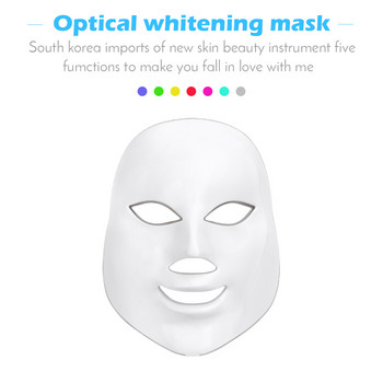 7 Χρώματα Led Facial Mask Beauty Skin Care Αναζωογόνηση ρυτίδων ακμή Αφαίρεση προσώπου Beauty Therapy Whitening Tighten Instrument