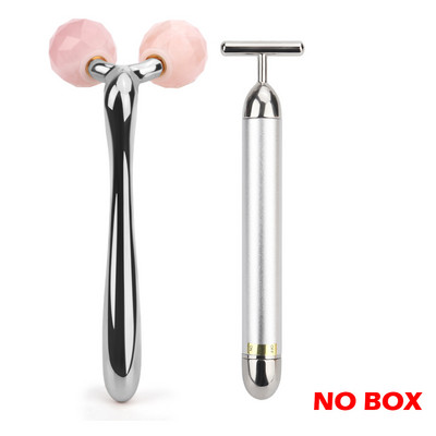 3D Face Lift Masszírozó 24k Arany Arc Lift Bar Jade Roller arcmasszázs Guasha Board Természetes Rózsakvarc Szépség Bőreszközök