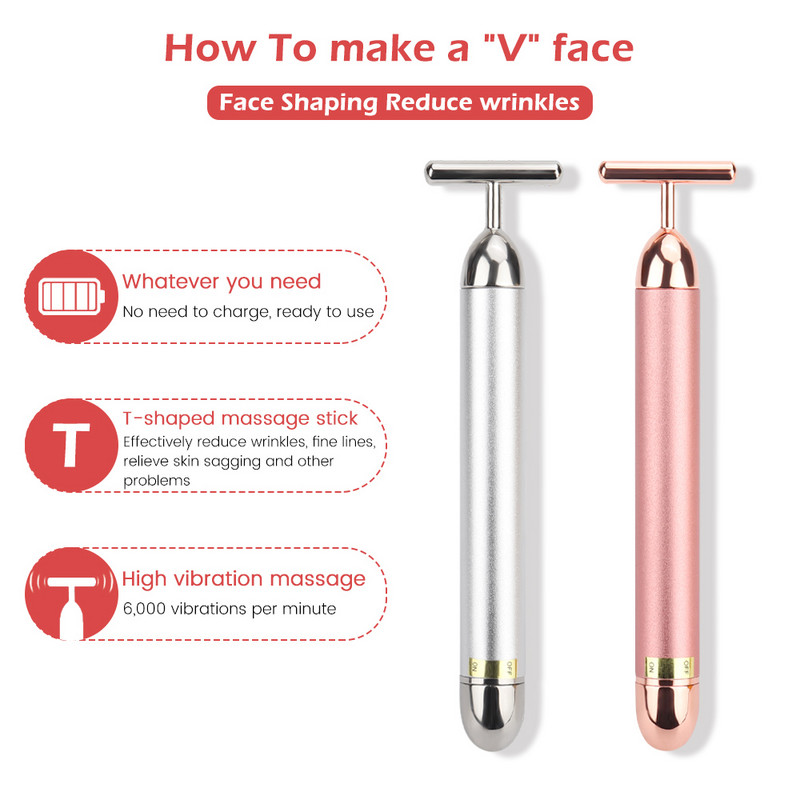3D Face Lift Masszírozó 24k Arany Arc Lift Bar Jade Roller arcmasszázs Guasha Board Természetes Rózsakvarc Szépség Bőreszközök
