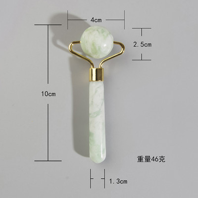 Roller masažer od prirodnog žada za valjak za lice Gua Sha Masažer od kamena žada za lice protiv bora Lift za uljepšavanje lica Alat za njegu kože