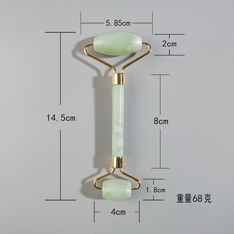 Roller masažer od prirodnog žada za valjak za lice Gua Sha Masažer od kamena žada za lice protiv bora Lift za uljepšavanje lica Alat za njegu kože