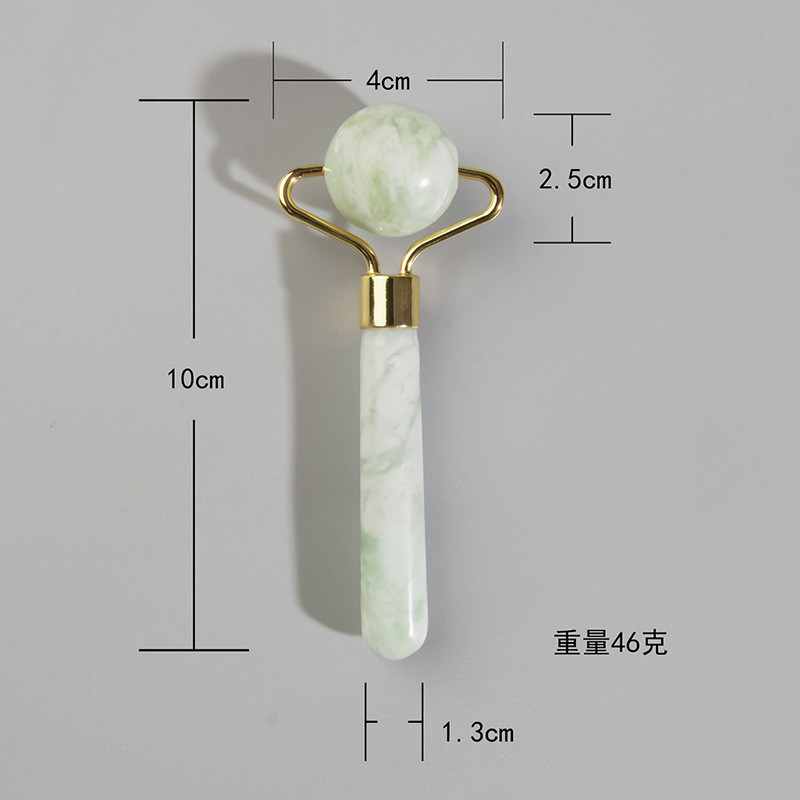 Roller masažer od prirodnog žada za valjak za lice Gua Sha Masažer od kamena žada za lice protiv bora Lift za uljepšavanje lica Alat za njegu kože