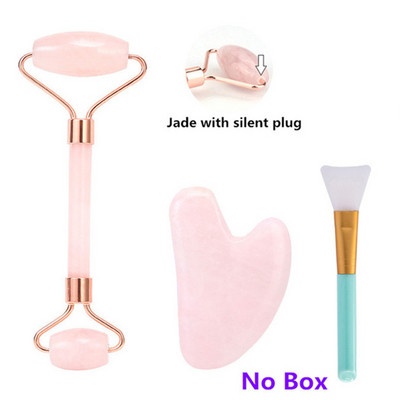 Jade Roller Natural Rose Quartz Gua Sha Set Facial Body Massager Valjak Jade Stone Stone Set za masažu Face Lifting Beauty Massage Tools