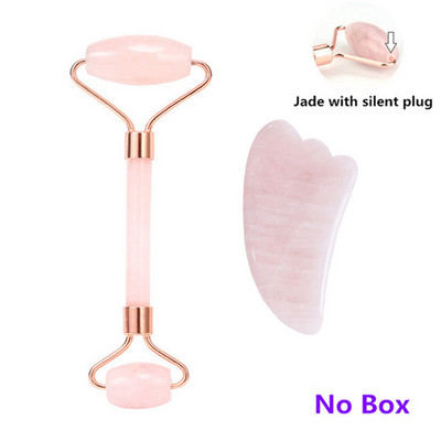 Jade Roller Natural Rose Quartz Gua Sha Set Facial Body Massager Valjak Jade Stone Stone Set za masažu Face Lifting Beauty Massage Tools