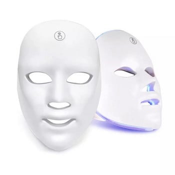 USB Charge 7Colors LED Facial Mask Photon Therapy Αναζωογόνηση δέρματος κατά της ακμής αφαίρεση ρυτίδων Περιποίηση δέρματος Μάσκα λάμψης δέρματος