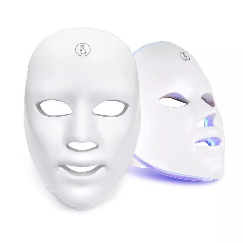 USB Charge 7Colors LED arcmaszk foton terápiás bőrfiatalítás aknés ránctalanítás Bőrápoló maszk Bőrvilágosító