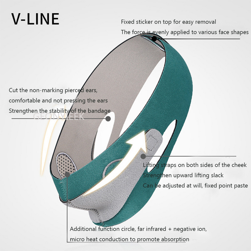Uređaji za podizanje lica Trake za lice Sredstvo za uklanjanje dvostruke brade Masažer za lice Ljepota Proizvodi za podbradak Trake za mršavljenje Alat za mišiće čeljusti