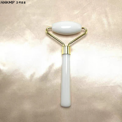 Rožių kristalų veido pakėlimo masažuoklis Crystal Roller veido masažas Atpalaiduojantis Nefrito ritininis akmuo Natūralus rožinis kvarcas grožio odai priemonė