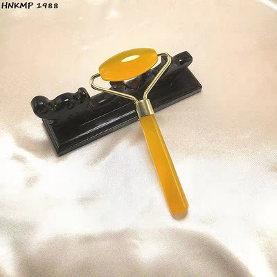 Rožių kristalų veido pakėlimo masažuoklis Crystal Roller veido masažas Atpalaiduojantis Nefrito ritininis akmuo Natūralus rožinis kvarcas grožio odai priemonė